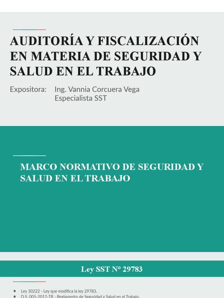Normativa de Seguridad y Salud en El Trabajo | PDF | Seguridad y salud ...