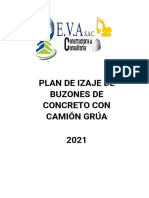 Plan de Izaje Buzones de Concreto Con Camión Grúa