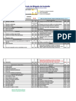 Tabela de Calculo de Brigada