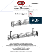 Suspended Platform System Conform Ul