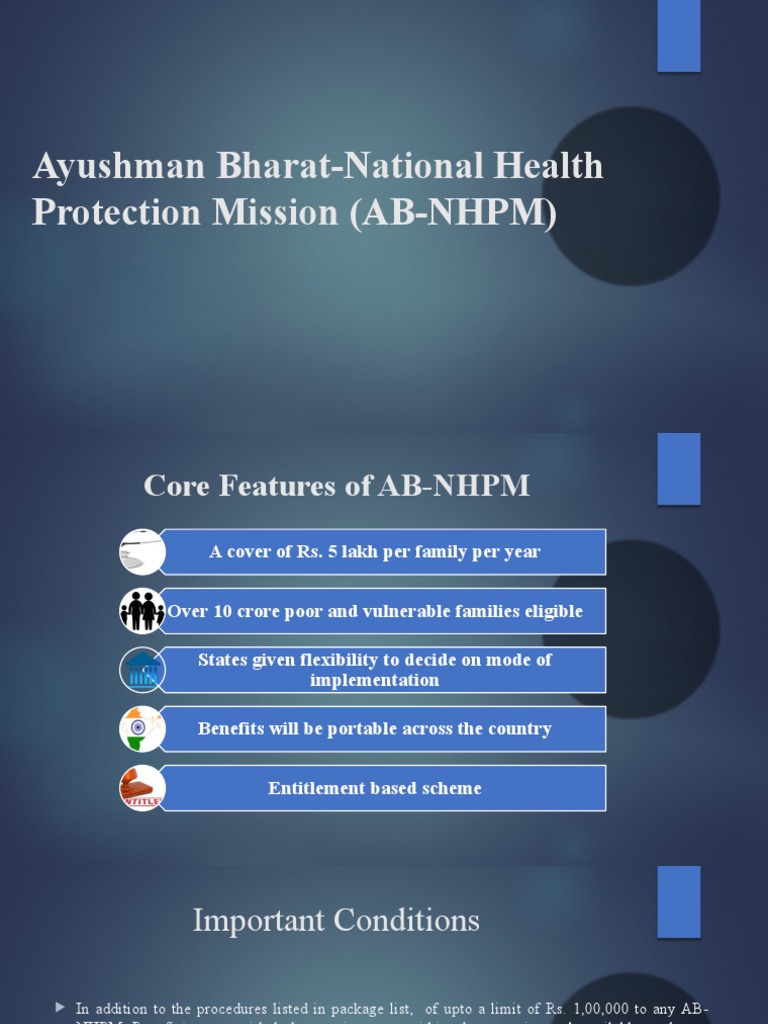 Ayushman BharatNational Health Protection Mission (ABNHPM) PDF
