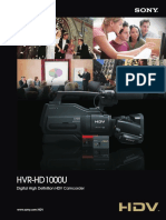 HVR-HD1000U: HDV - The Accessible HD Recording Format