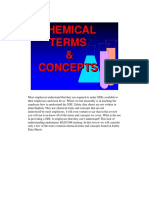 CHEMICAL TERMS AND CONCEPTS FOR EMPLOYEES