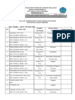 Daftar Hadir Panitia Ujian