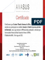 Atenção À Saúde Da Pessoa Privada de Liberdade - Certificado de Conclusão