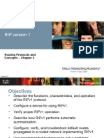 RIP Version 1: Routing Protocols and Concepts - Chapter 5