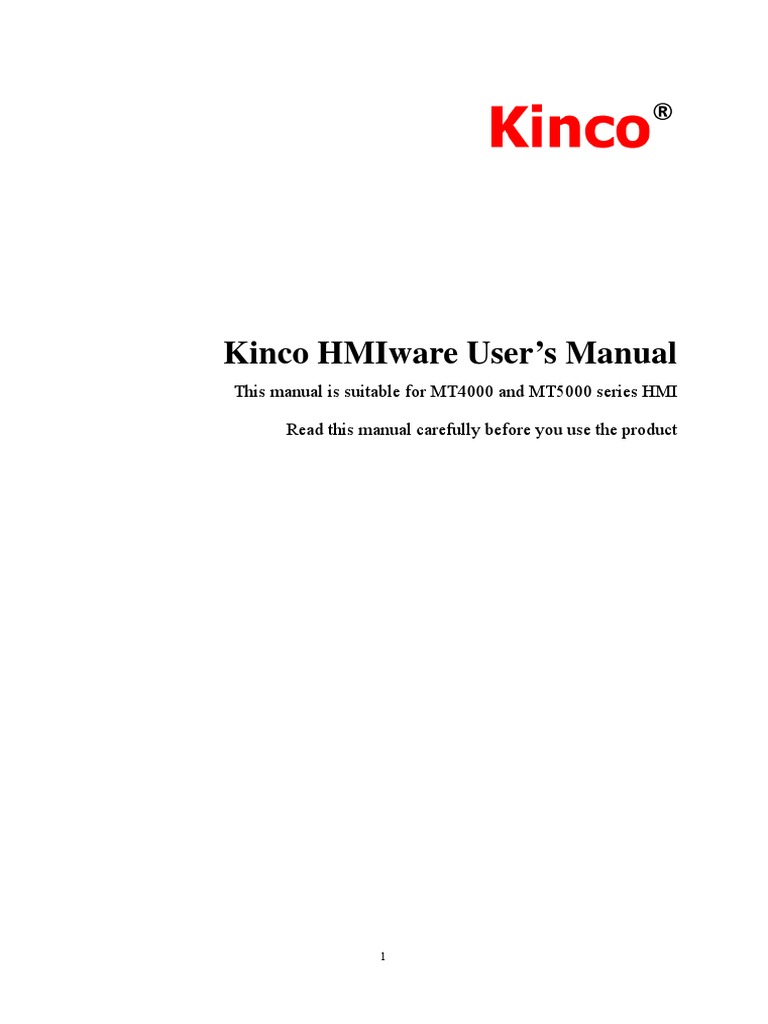 Kinco Hmiware Basic Part | Download Free PDF | Microsoft Windows | Software