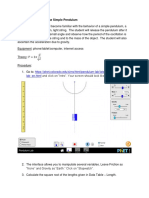 Lab: Oscillations and The Simple Pendulum