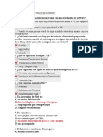 Preguntas tipo test sobre redes e internet