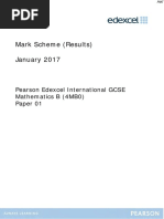 January 2017 MS - Paper 1 Edexcel (B) Maths IGCSE