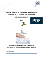 Plan de Agua Xalbal 2019