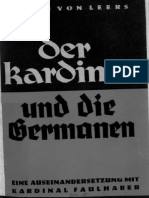 Johann Von Leers - Der Kardinal Und Die Germanen