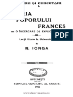 1919 - Nicolae Iorga - Istoria poporului frances - o încercare de explicaţie