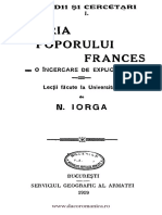 1919 - Nicolae Iorga - Istoria Poporului Frances - o Încercare de Explicaţie