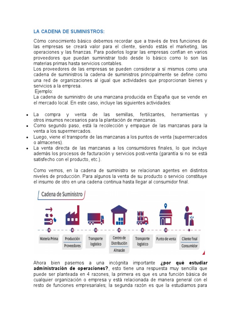 Cadena de Suministro | PDF | Business | Calidad (comercial)