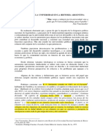 La función de la universidad en la historia argentina