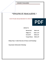 "Online It Magazine ": Software Requirements Specification