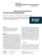 Genetics in Health Care: An Overview of Current and Emerging Models