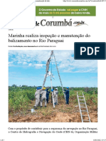 Correio de Corumbá - Marinha realiza inspeção e manutenção do balizamento no Rio Paraguai