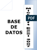Base de Datos en Excel