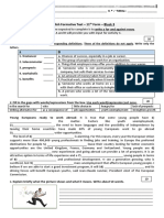 English Formative Test - 11 Form - Block 3