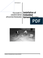 Installation of Embedded Galvanic Anodes: Field Guide To Concrete Repair Application Procedures