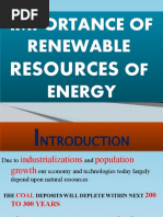 Importance of Renewable OF Energy