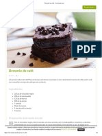 Brownie de Café - Unareceta