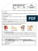 Procedimento injeção IM