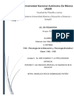 Actividad 2. Las Relaciones Afectivas y La Importancia de La Educación