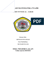 Cover Makalah Septiani Matematika Wajib 2020