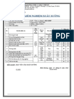 Phiếu Kiểm Nghiệm Xuất Xưởng: Số: 100/ PTN-2021/KCS-NM