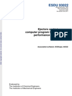 ESDU 93022: Ejectors and Jet Pumps: Computer Program For Design and Performance For Liquid Flow
