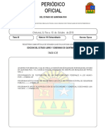 Periódico Oficial del Estado de Quintana Roo 10 de Octubre 2019