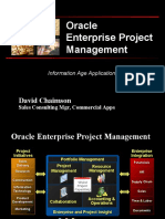 Oracle Enterprise Project Management: David Chaimson