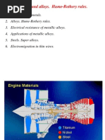 Metals and Alloys. Hume-Rothery Rules