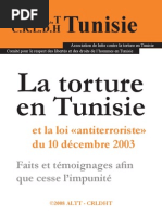 Rapport sur la Torture en Tunisie