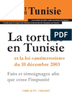 Rapport sur la Torture en Tunisie
