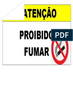 Placa - Proibido Fumar