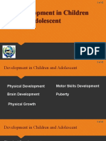 Development in Children and Adolescent