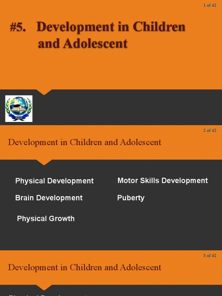 Adolescent Physical Development Overview | PDF | Adolescence | Puberty