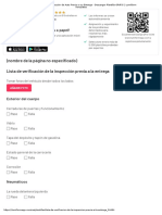 Lista de Verificacion de La Inspeccion Previa A La Entrega