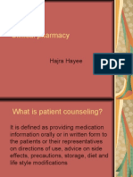 Clinical Pharmacy: Hajra Hayee
