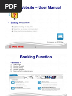 YM Website - User Manual: Booking