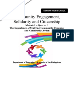 Community Engagement, Solidarity and Citizenship