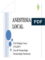 Anestesia Local Clase 2009