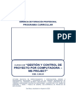 3.302.01 Gestión y Control de Proyecto Por PC - MS Project (R) (GFP)