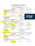 PAST SIMPLE VS PRESENT PERFECT - Grammar Exercise"TITLE"Master Past Simple & Present Perfect Tenses - Test Your Skills