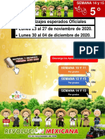 Programación televisiva de Primaria con aprendizajes esperados 5° Semana 14 y 15