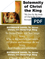 Solemnity of Christ The King